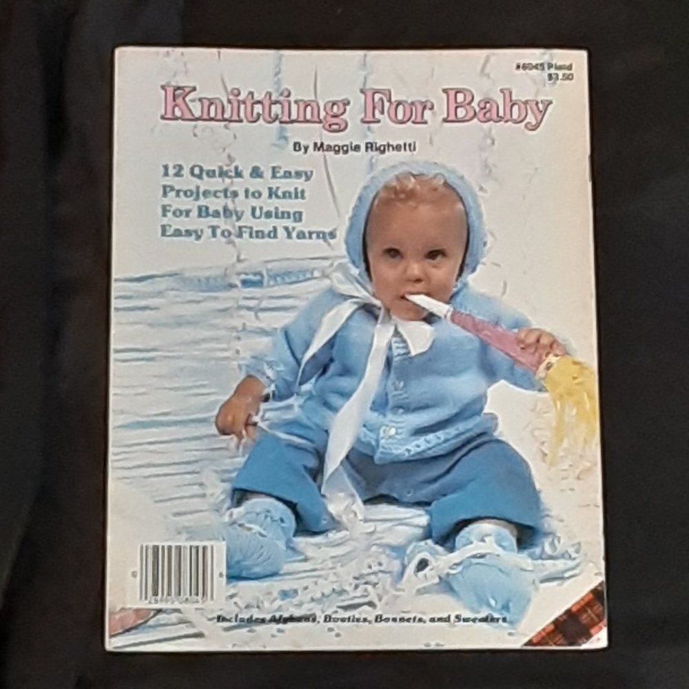 Vintage knitting pattern Knitting for Baby Maggie Righeti #8045